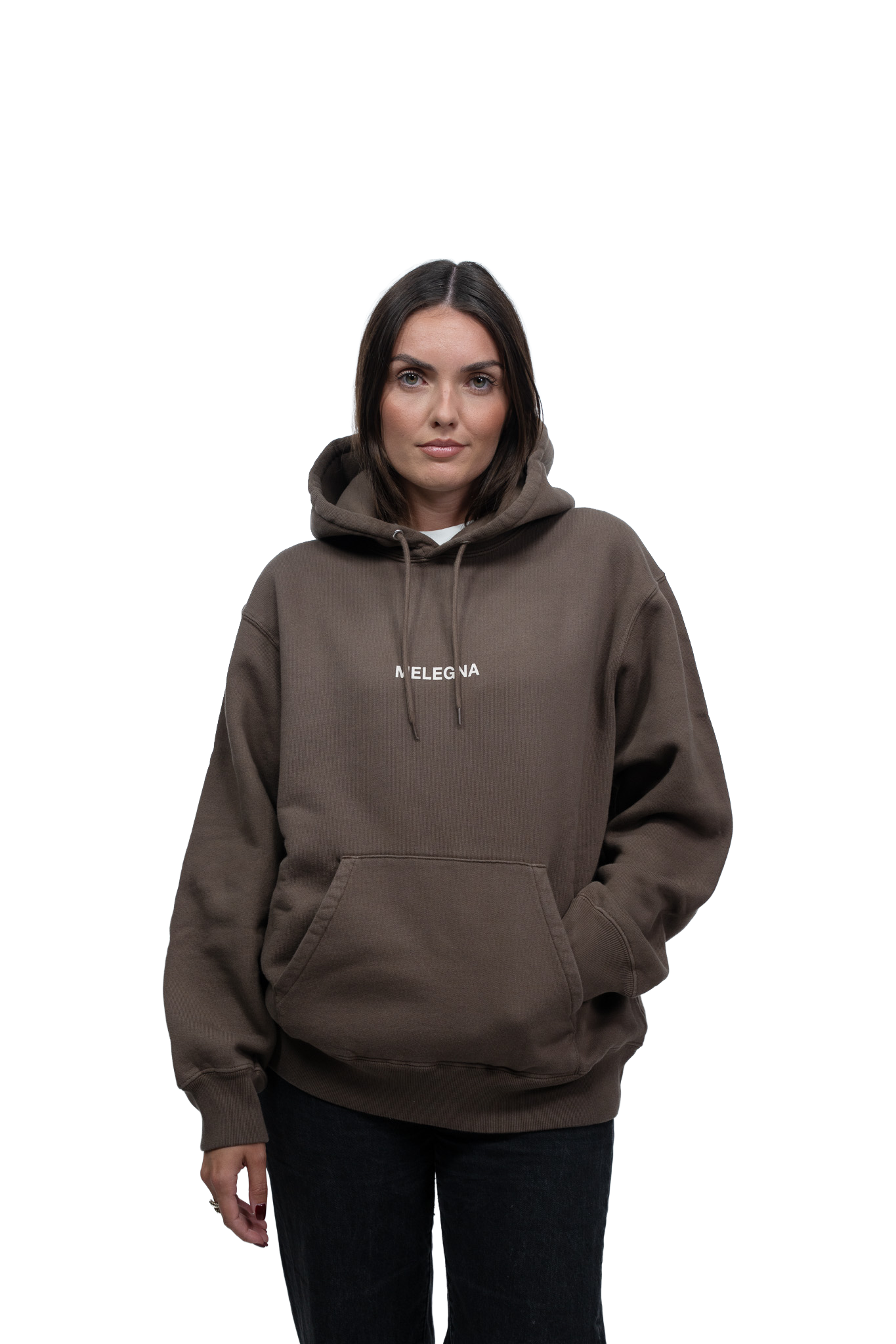 Hoodie MELEGNA Marron
