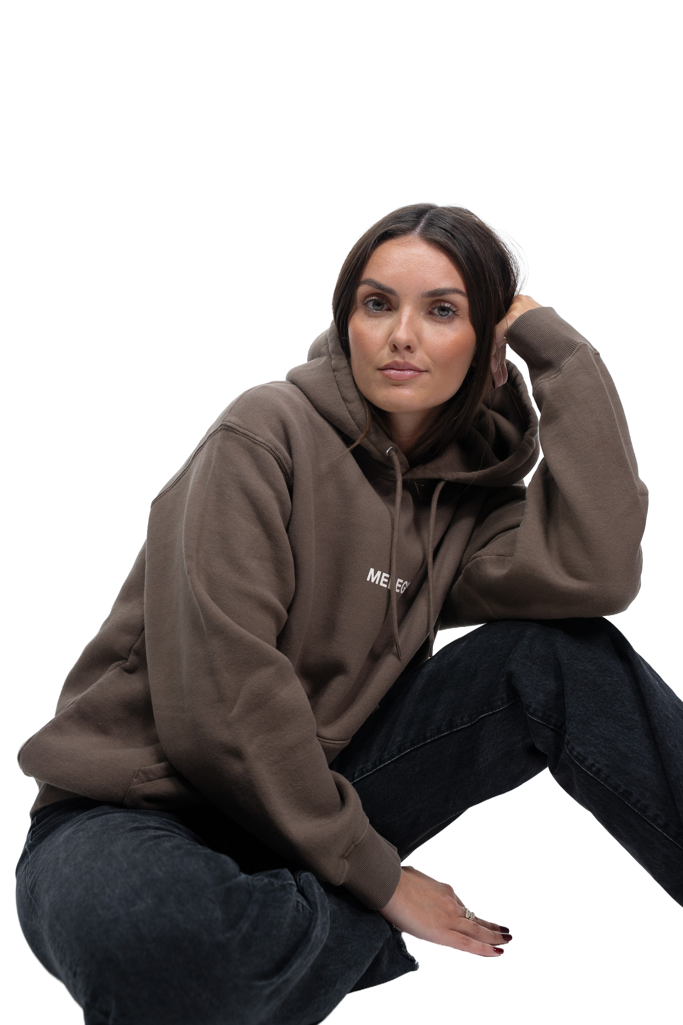 Hoodie MELEGNA Marron