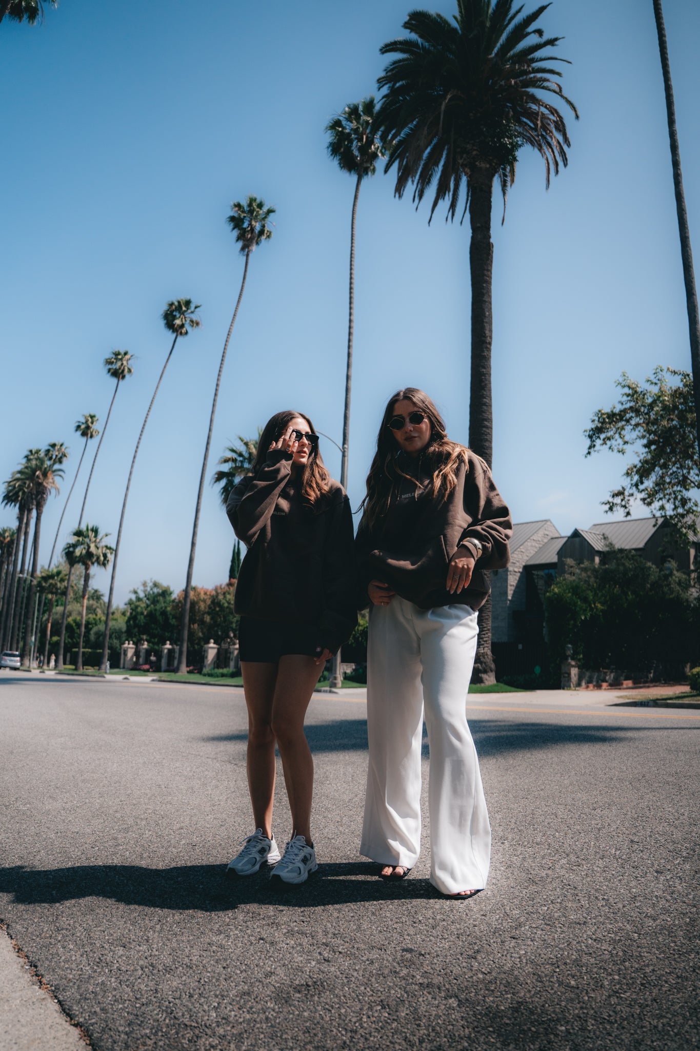 Hoodie MELEGNA Marron